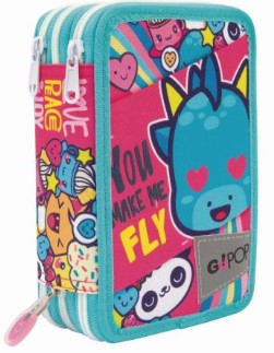 GO POP ASTUCCIO 3 ZIP LOVEE PEACE
